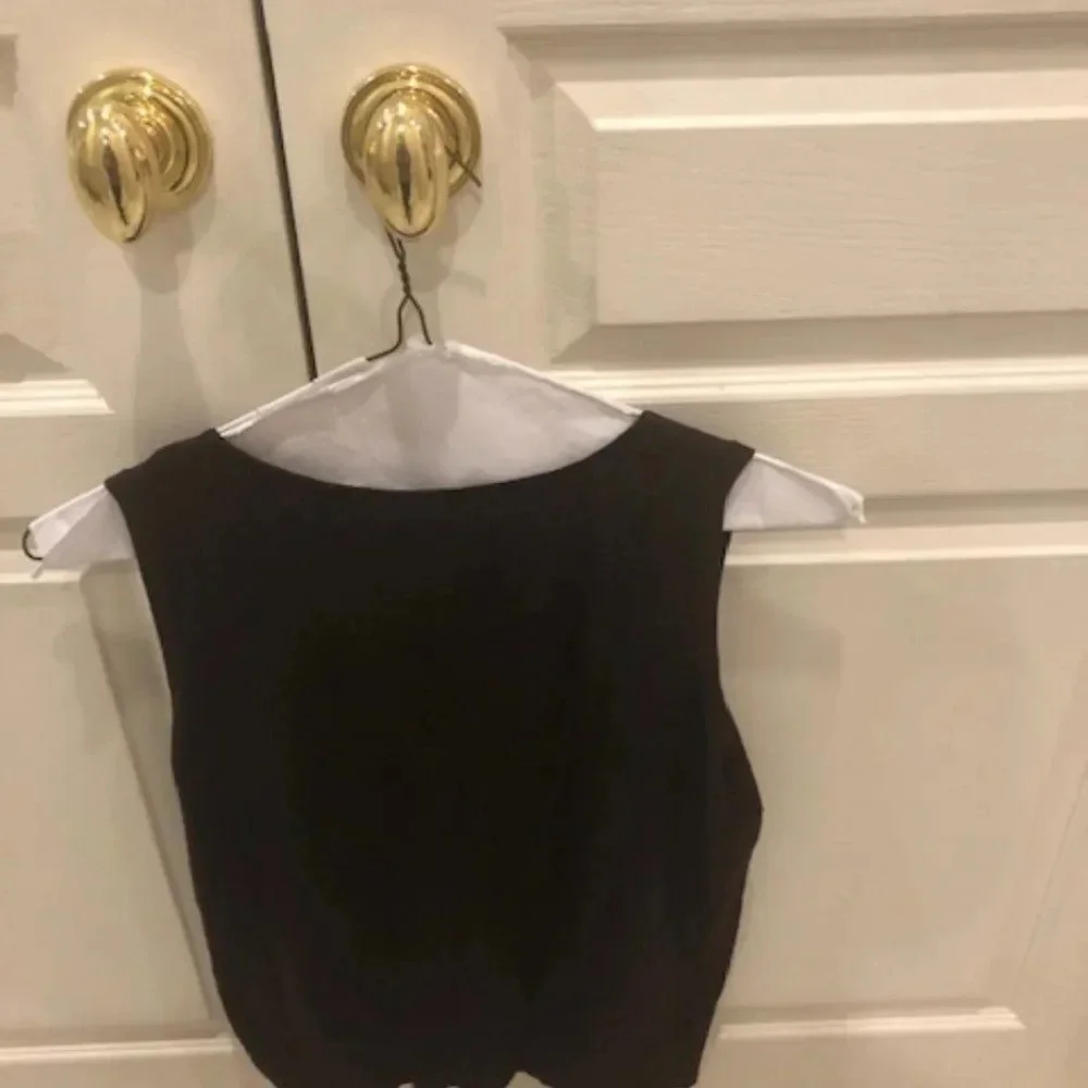 Audrey & Grace soft brown‎ sleeveless shell L - Picture 4 of 5